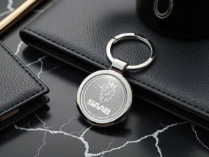 Saab Portachiavi Di Lusso Acciaio Inossidabile Premium